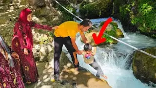 Dangerous incident: river, hearty lunch, entertainment