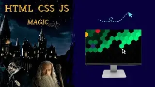 Animated Hexagons | colorful - follows cursor | HTML and CSS only | 2024