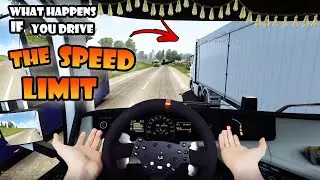 What happens if you drive the SPEED LIMIT in ETS2 Multiplayer | Mixed reality driving on TruckersMP