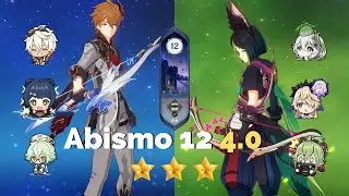 Chield (Tartaglia) C0 e Tighnari C1 - Abismo 12 - 4.0 - Genshin Impact - Spiral Abyss 4.0