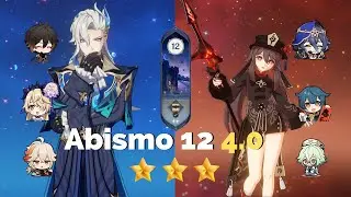Neuvillette C0 e Hutao C0 - Abismo 12 - 4.0 - Genshin Impact - Spiral Abyss 4.0