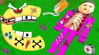 КУКЛА ИЗ ИГРЫ КАЛЬМАРА И АЛФАВИТ ЛОР ЗАБОЛЕЛИ И ИМ СРОЧНО ТРЕБУЕТСЯ ОПЕРАЦИЯ В МАЙНКРАФТ