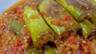 RESEP TERONG HIJAU SAMBAL TERASI.. BAHAYA NIH BISA NGABISIN NASI SEBAKUL..