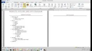 Creating a Website Outline and Site Diagram
