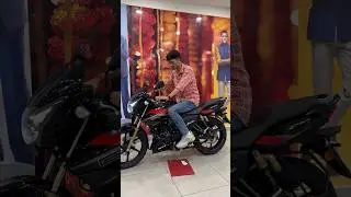 Taking delivery of TVS Apache RTR 180 2v🔥 #shorts #tvs #apache #tvsapache #trending #rtr180 #biker