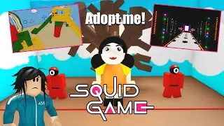 Adopt me! - Squid game build tour! ALL games