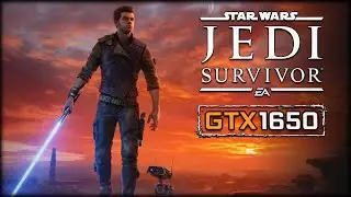 STAR WARS Jedi Survivor Test in GTX 1650 [1080p CUSTOM Settings FSR 2 Balanced]