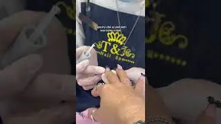 time to get my nails done for my birthday…with a spooky twist 👻 