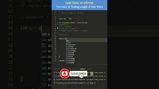 Leetcode problem #2 Length of Last Word #shortsvideo #javascript #shortsfeed #js #shorts #react