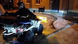 Quad Snow Yamaha Grizzly 700 Schnee weg leicht gemacht