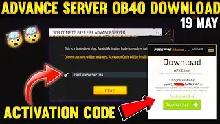 How To Get Activation Code in advanced server || how to Download Free Fire Advance Server Ob40