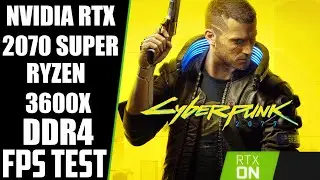 CYBERPUNK 2077 ULTRA SETTINGS FRAMERATE TEST 1080p | RTX 2070 SUPER | RYZEN 5 3600X RTX ON