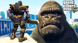 ТАНОС ПРОТИВ КИНГ КОНГА В ГТА 5 МОДЫ! ОБЗОР МОДА В GTA 5! ВИДЕО ГТА MODS