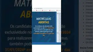 COMEÇOU TRANSFERENCIA DA ESCOLA ESTADUAL- MATRÍCULA FACIL 2024!  #matriculasabertas #transferências