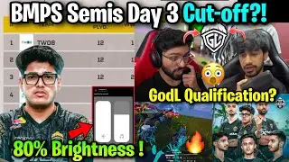 TWOB 🤯 Lolzzz & Owais On GodL Qualification 🚨 BMPS Semis Day 3 Standings Cut-off 🤔🙀