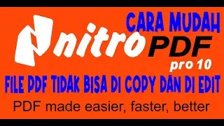 CARA MUDAH PROTEKSI FILE PDF AGAR TIDAK BISA DI COPY DAN DI EDIT