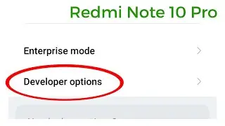 Redmi Note 10 Pro Developer Option Setting | How To Enable Developer Option Redmi Note 10 Pro