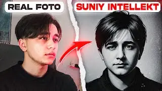 🤯Sun'iy Intellekt Meni Rasmimni Tayorladi ! |📱Lensa Programmasida Ajoyib avatarkalar Tayorlash