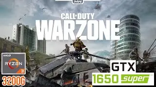 Call of Duty Warzone - Benchmark & Gameplay | Ryzen 3 3200G + 8GB RAM + GTX 1650 SUPER