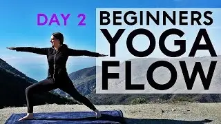 Beginners Yoga Flow (Full Body) 15 min class - Day 2 | Fightmaster Yoga Videos