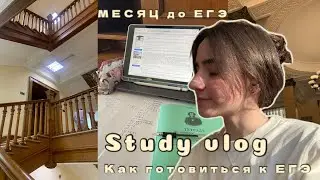 Study with me. Дневник выпускницы. МЕСЯЦ до ЕГЭ