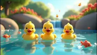 Five Little Ducks and the Rainbow Pond | Fun Nursery Rhyme for Kids