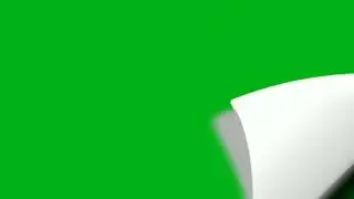 Fliping Page Animation Green Screen