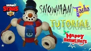 Сноумен Тик Бравл Старс из Пластилина Туториал Snowman Tick Brawl Stars from Plasticine Tutorial