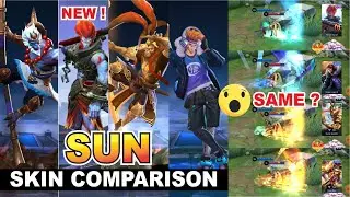 SUN SIMIAN CURSE Skin COMPARISON Effect VS ( Starlight July New Skin )   2021 | Mobile Legends