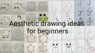 Step by step aesthetic drawing ideas part 1 for beginners simple drawing