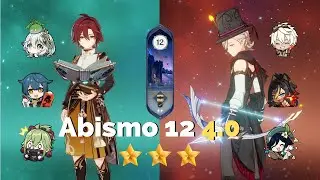 Heizou C2 e Lyney C0 - Abismo 12 - 4.0 - Genshin Impact - Spiral Abyss 4.0