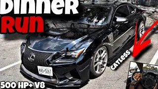 POV Dinner Run In My SUPER LOUD FBO & Tune Lexus RCF | Super Loud