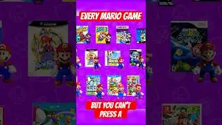 I Tried Every Mario Game Without Pressing A #mario #gaming #nintendo