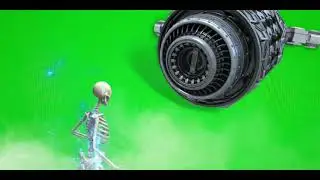 alien attack on earth green screen || 