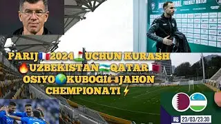 PARIJ🇨🇵2024🇺🇿UZBEKISTAN🇶🇦QATAR⚽️IROQ OSIYO🌍KUBOGIGA🤝MEZBONLIK QILMOQCHI⛳AL HILOL🇸🇦KUCHLI😲BO"LMOQCHI✊