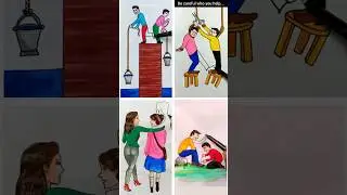 Beware of FAKE people ⚠️ #shorts #art #viral