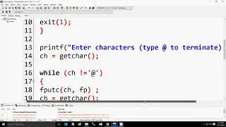 File Handling in C