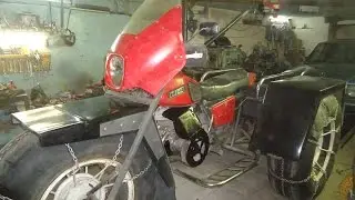 Трайк ИЖ (каракат), на шинах низкого давления ,часть № 6 глушитель .