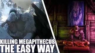 Killing the Megapithecus with just a shotgun and a frog on Ark Fjordur