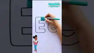 Learning to draw the letter E with Gracie's Corner 