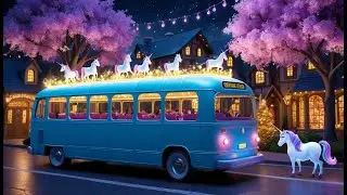 The Unicorns on the Bus | Magical Bus Song for Kids | Unicorn Ride Rhyme