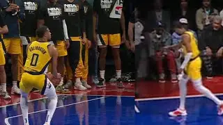 TYRESE HALIBURTON MOCKS DAME LILLARD OPENLY WITH DAME TIME! IN FRONT OF HIM! STARES HIM DOWN!