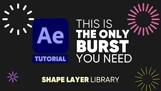 SHAPE LAYER BURST in After Effects | Motion Graphic Tutorial