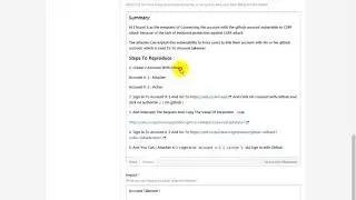 CSRF On Connect Account With Github Lead To Account Takeover