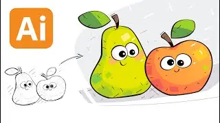 ADOBE ILLUSTRATOR- COLOR & OUTLINE WITH SHAPES and BASIC TOOLS