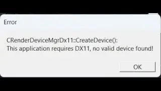 Решение ошибки CRenderDeviceMgrDx11 в CS 2
