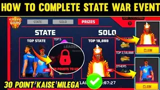 HOW TO COMPLETE STATE WAR EVENT || HOW TO UNLOCK STATE WAR EVENT || FREE T SHIRT - FREE BUNDLE