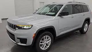 2023 JEEP GRAND CHEROKEE L LAREDO LUXURY TECH GROUP I SILVER 4K WALKAROUND 15048Z