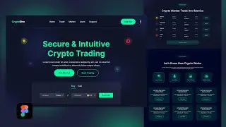 Crypto Full Website Design: Figma UI/UX Design Tutorial