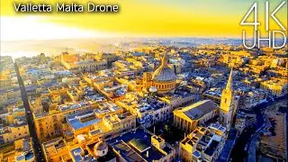 Valletta Malta in 4K UHD Drone